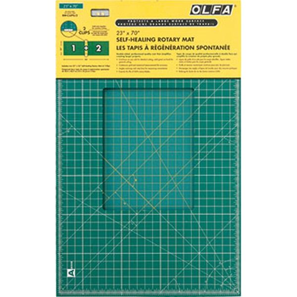 OLFA MAT SET 900 X 600MM x 2 INCL 2 JOINING CLIPS FOR ROTARY CUTTERS