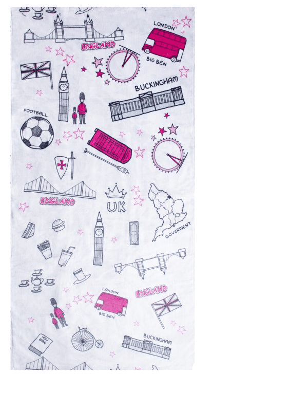 Printed Sand Resistant, Soft Touch Towel Design 085 - 070x140cms - 392GMS