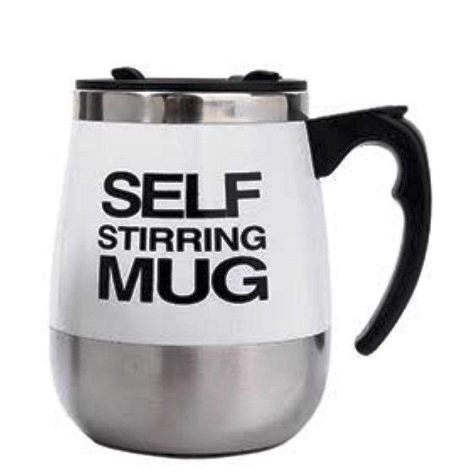 Novelty 450ml Automatic Electric Stirring Coffee Mug White | LEROY ...