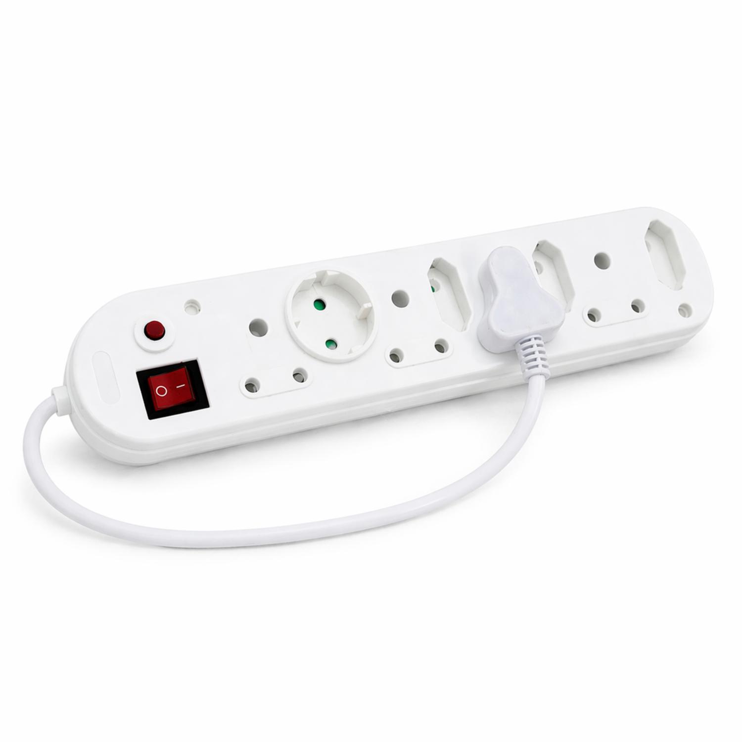 Electrosense 8-Way Multiplug with Individual Light Switches