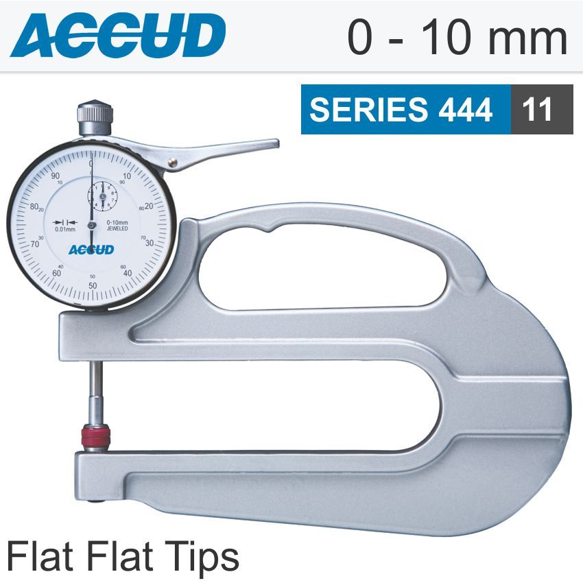 THICKNESS GAUGE 10MM 0.02MM ACCURACYURACY LARGE DEPTH CERAMIC ANVIL 0.01MM GRAD
