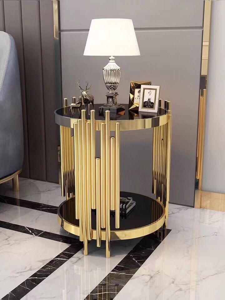EFURN- Lucinda Royal Gold side table
