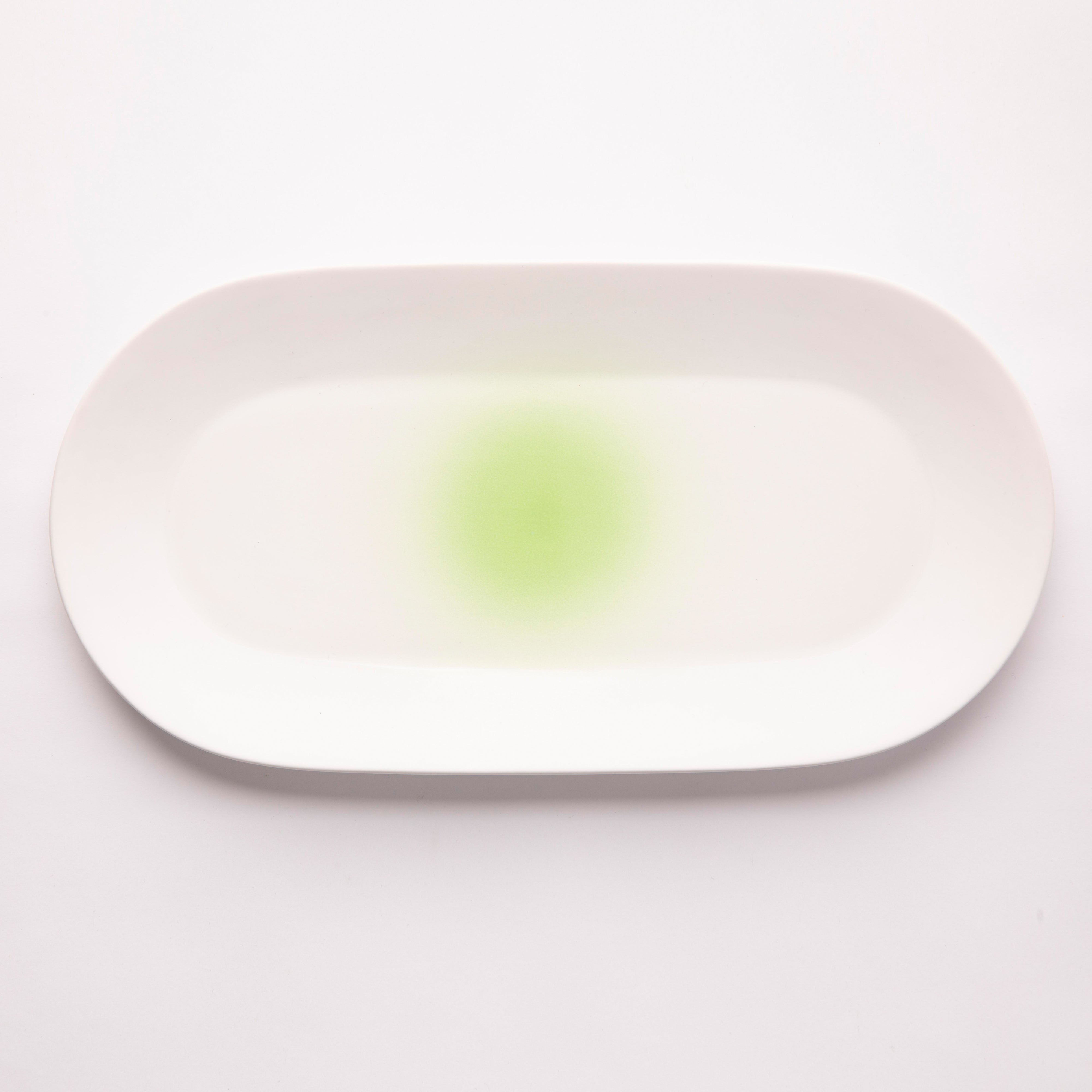 Designers Guild - Lime Oval Platter/Tray 32.5cm