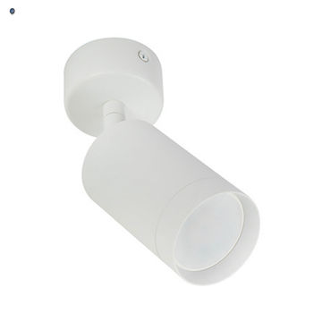 Swing Arm Floor Light 410mm Satin Chrome