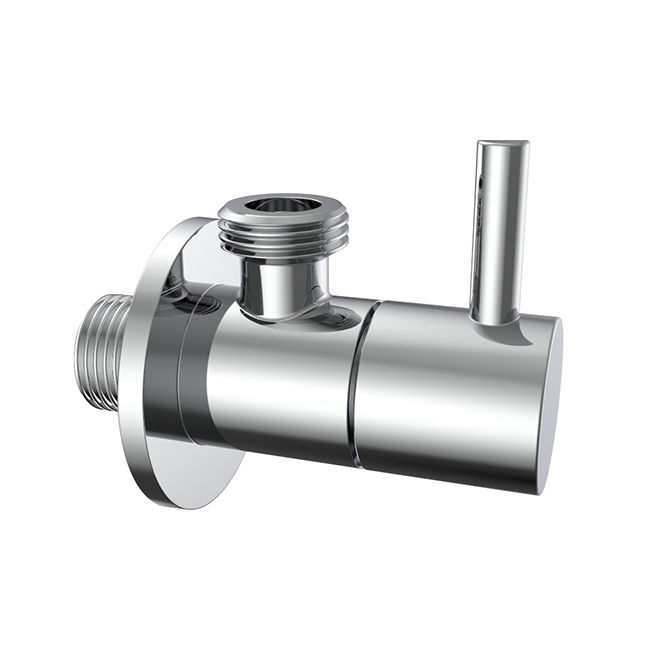 Devario Premio Angle Valve Round Brass HQ -Chrome
