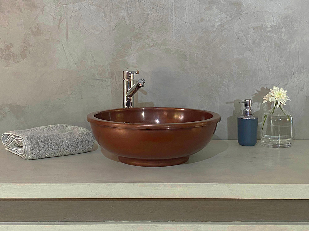 Circum Antique Copper Counter Top Basin