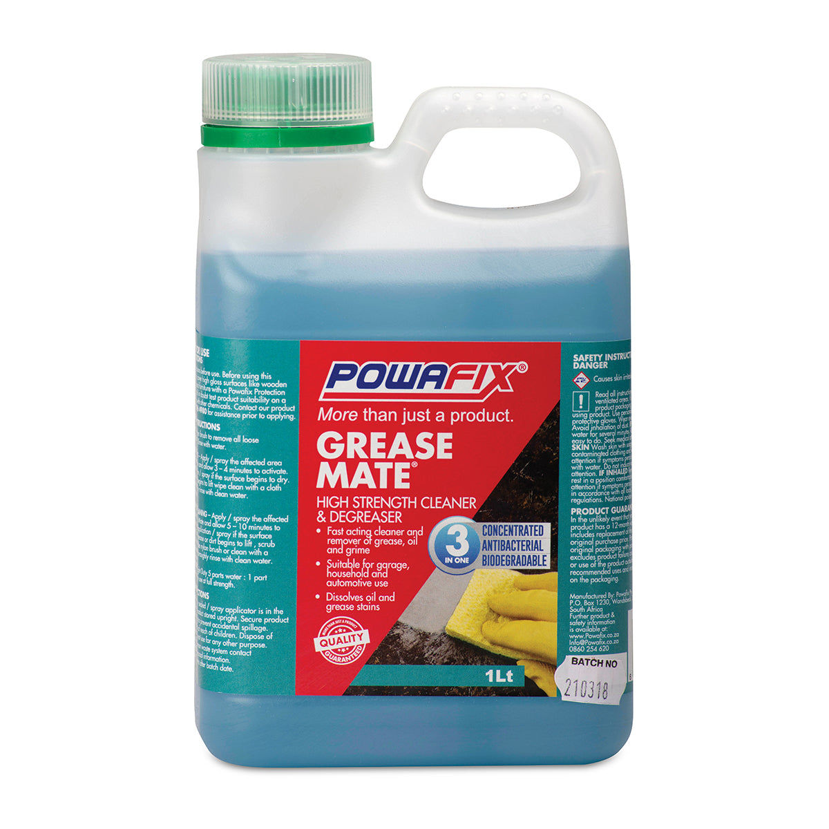 Powafix Grease Mate Water Based Degreaser 1L