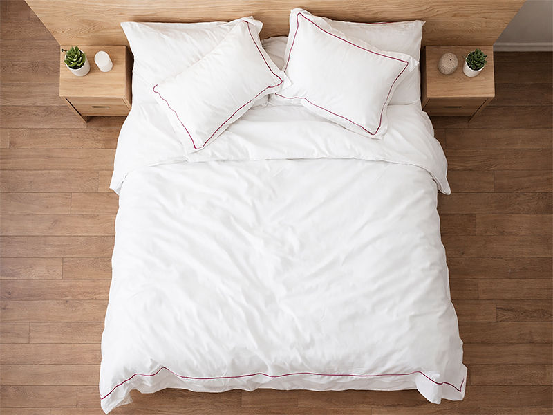 Rey's Fine Linen - Egyptian Collection - Oxford Satin Stitch Duvet Cover - Fuchsia Purple - Queen(06 Sets)