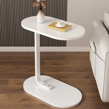Oval Side Table (White)