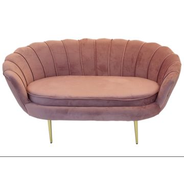 TULIP VELVET DOUBLE SEATER COUCH