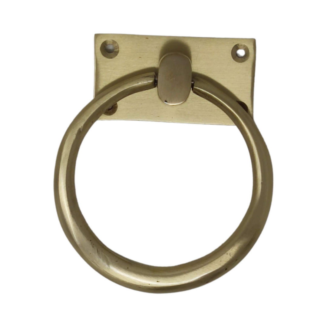 Classical Ring Handle with Square Back Plate 100mm LEROY MERLIN South