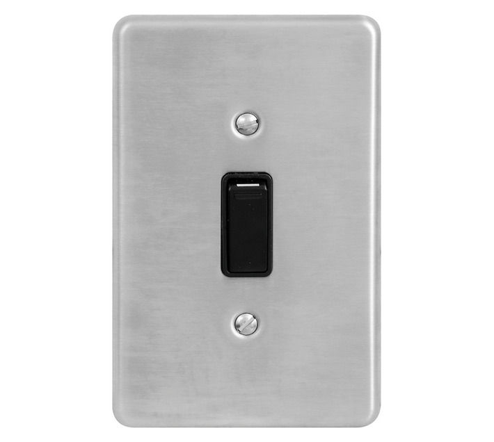 Ez Wall Switch S/Steel 1Lever