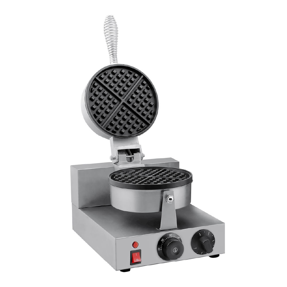 Round waffle baker