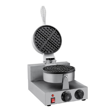 Round waffle baker