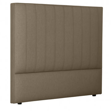 Liora Upholstered Linen Headboard Double Fawn