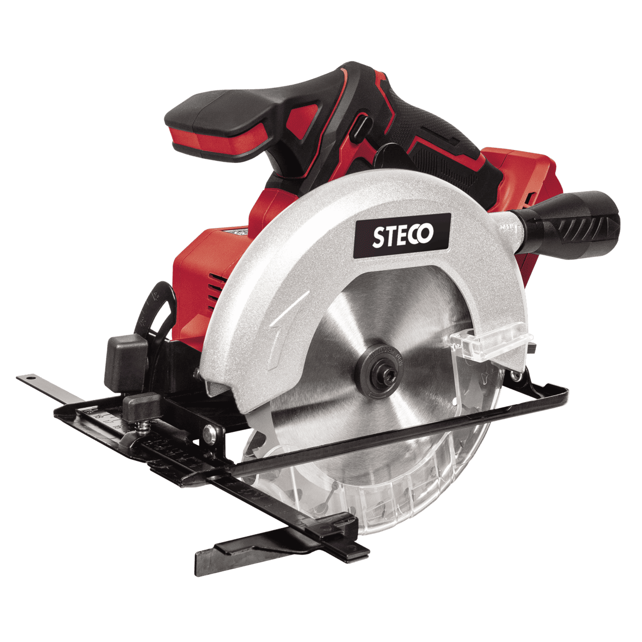 STECO 20V CORDLESS CIRCULAR SAW 165MM, WITH PAR GUIDE, 1PC 24T TCT BLADE, HEX KEY & VAC ADAPTOR