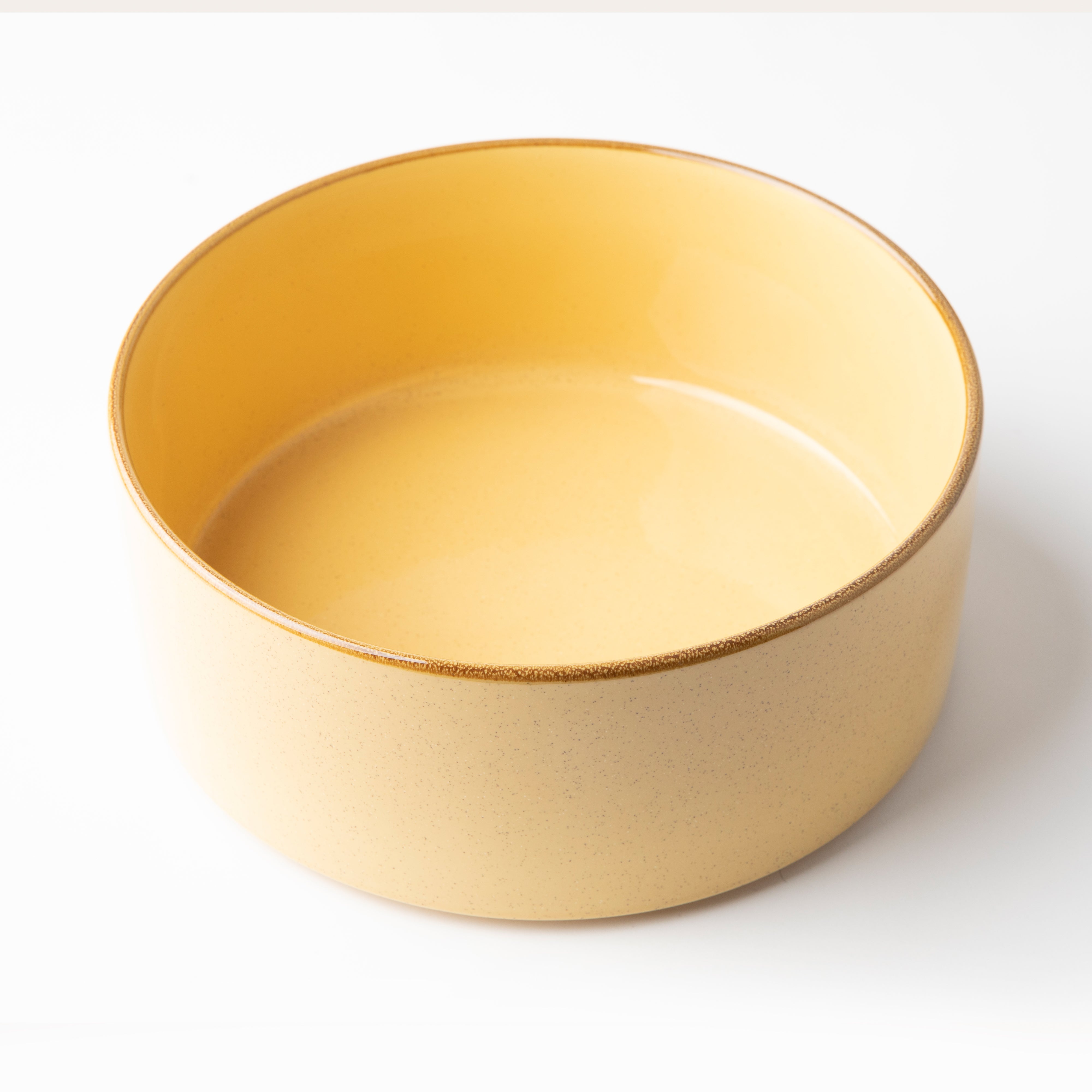 OMADA Flat Stackable Mustard Salad Bowl