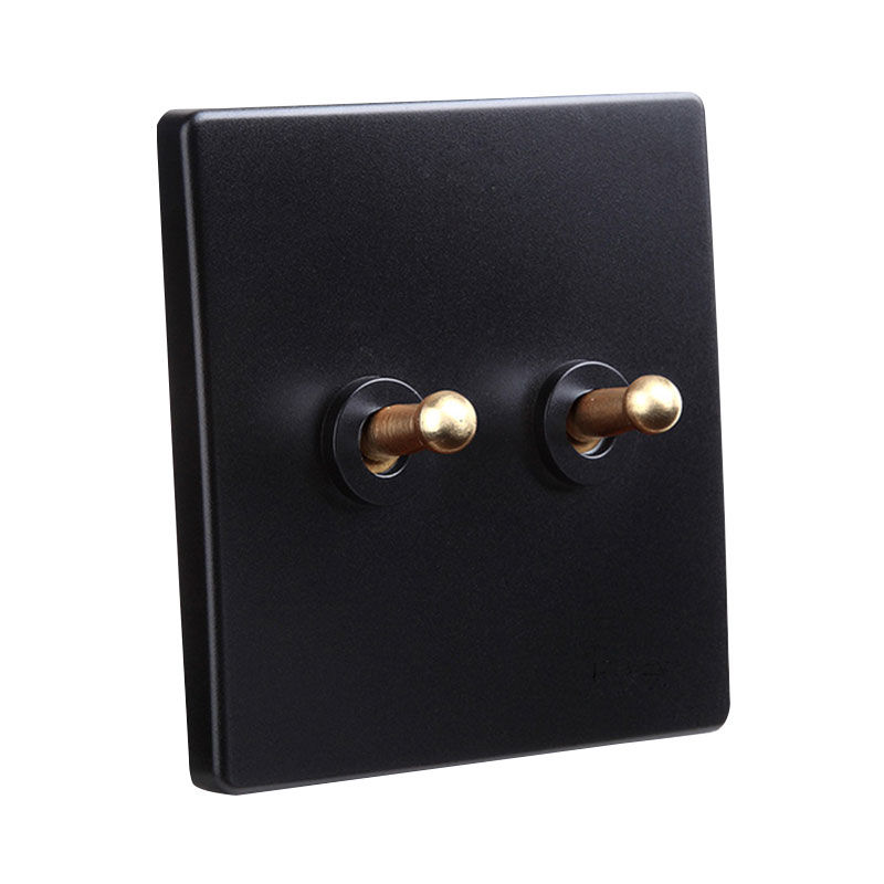 Classic Black with Brass Toggle, 2 Lever