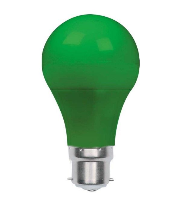 230V Green B22 LED Bulb 110Lx60Dia 3W
