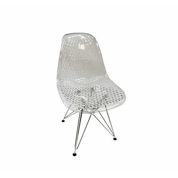 Vividitto - Clear Spider Chair with Metal Legs