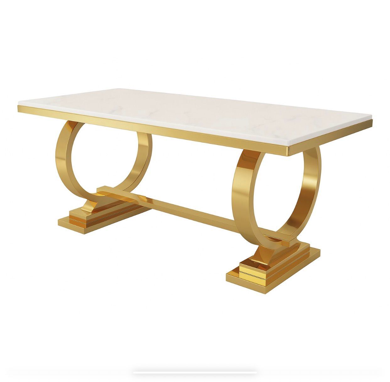 EFURN- Imperial Arc Dining Table Gold