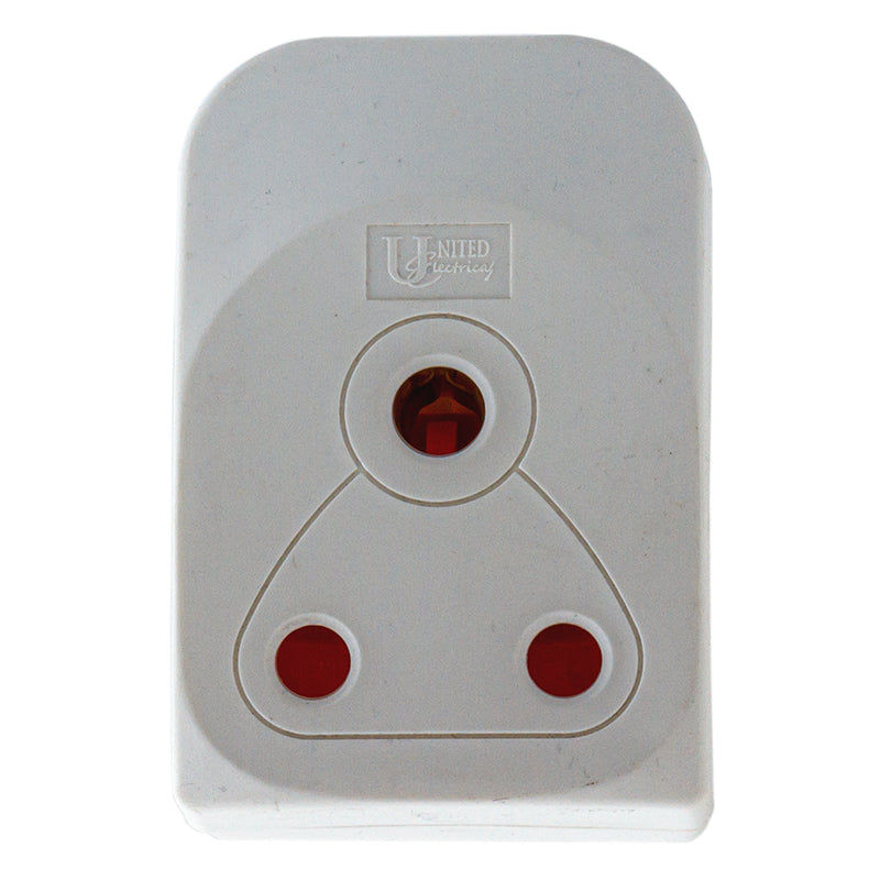 UNITED ELECTRICAL  Double Sided PVC Janus Coupler White (AOK12)