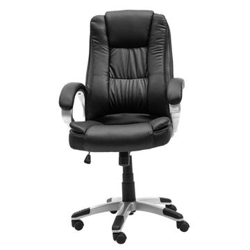 Executive Leather Office Chair - Black