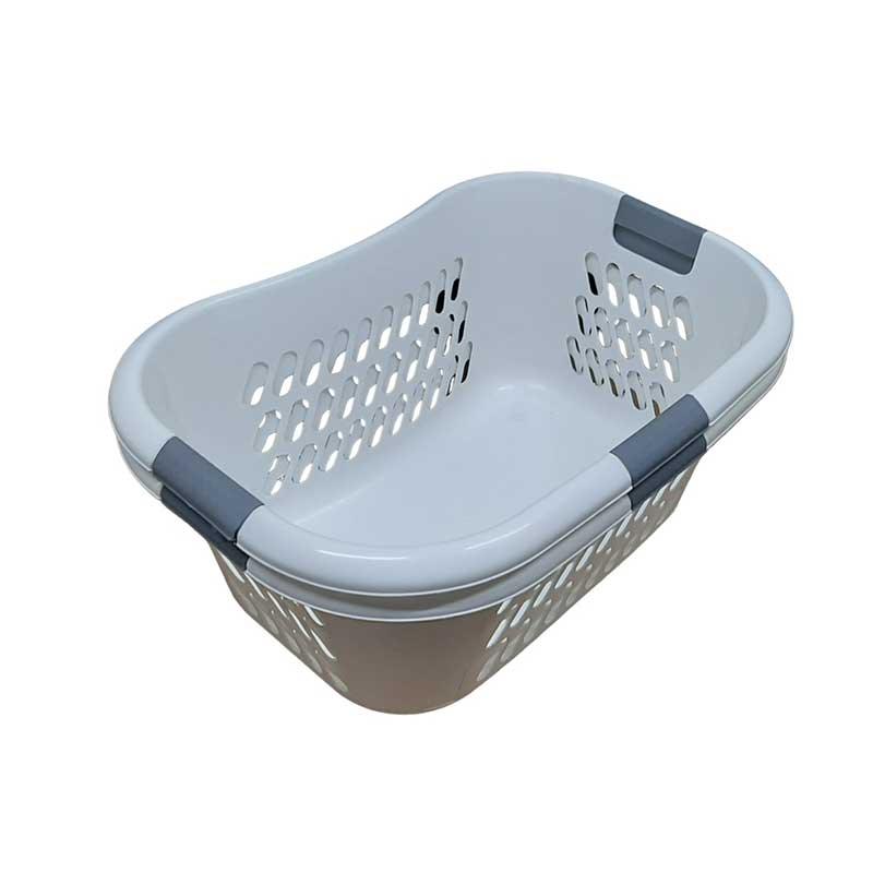 MISS MOLLY Laundry Carry Basket White (2 Pack)