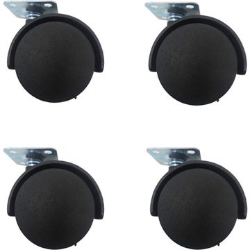 50MM CASTOR ON PLATE