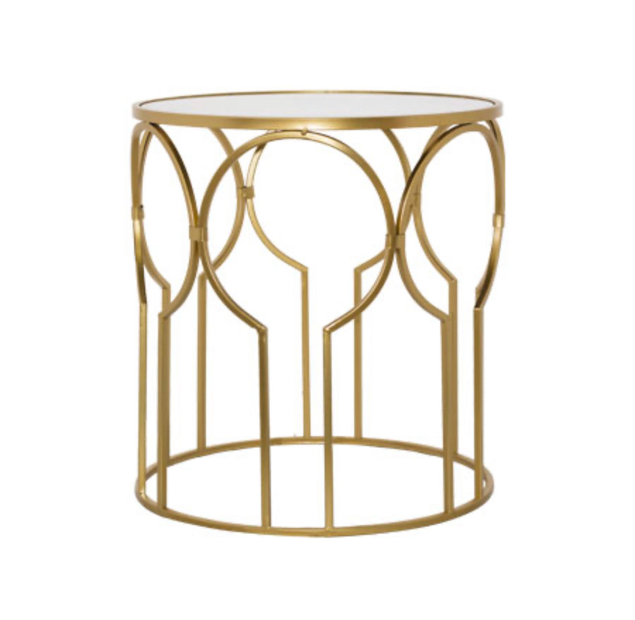 Gold Round Side Table | LEROY MERLIN South Africa