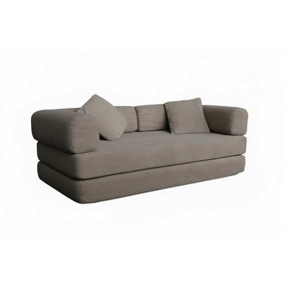 Linx Corduroy Compression Sofa - Light Grey
