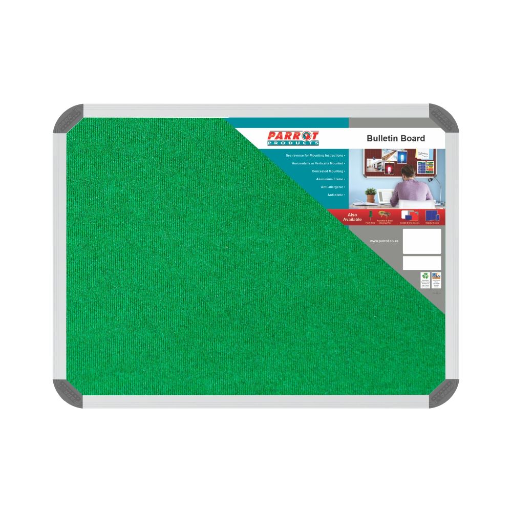 Bulletin Board Ribbed Aluminium Frame (600x450mm - Palm)