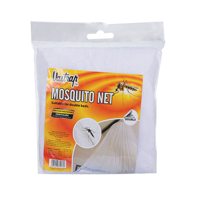 Mosquito Net - Double Bed - Nylon - White - 1250cm x 250cm x 65cm