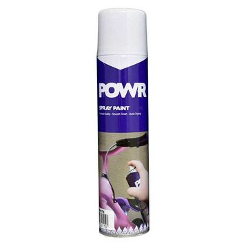 POWR Spray Paint STD 300ml Tin White Matt