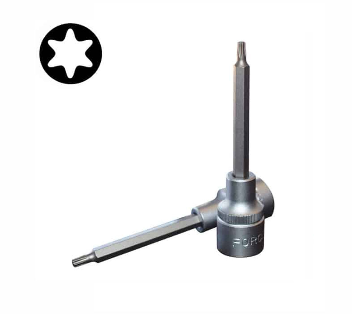 Force - Star Socket Bit - T100 - 1/2" Dr x 100mm