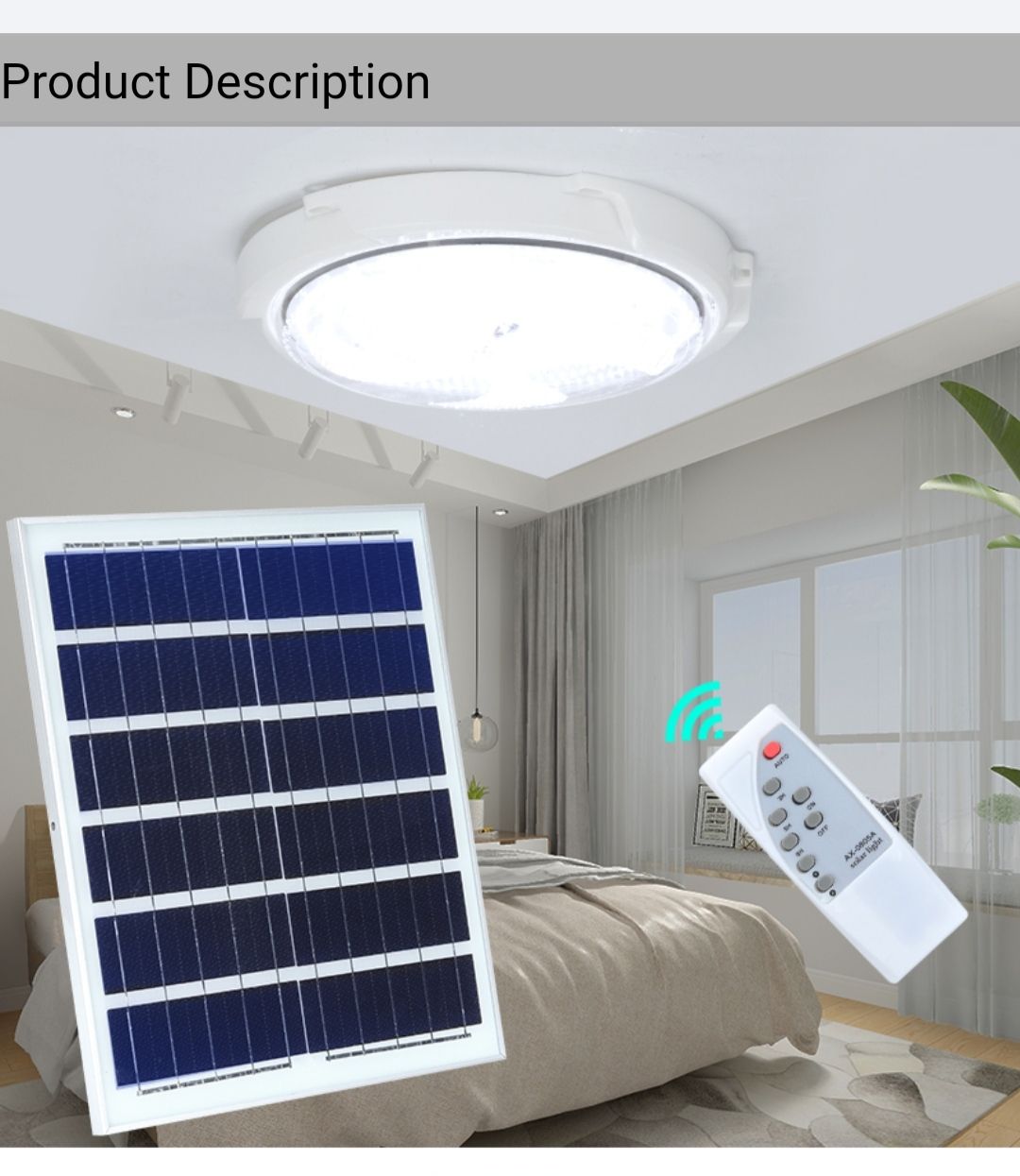 100W Solar Ceiling Light  LEROY MERLIN South Africa