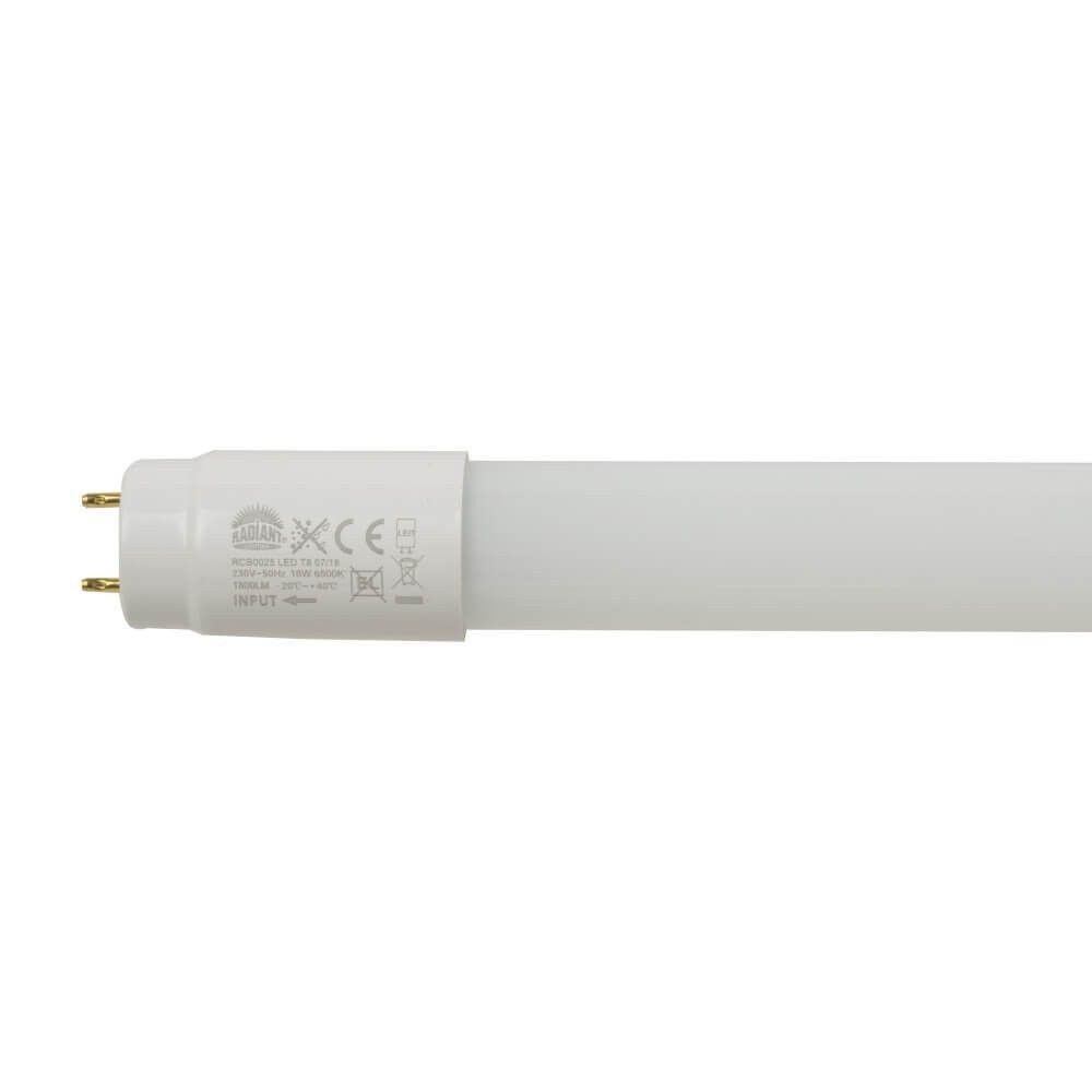 LED 4ft Glass Tube 18w 1200mm 6500k