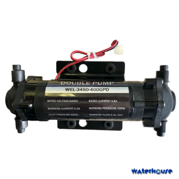 High Pressure DoubleHead 24V Diaphragm Pump 4.8bar for misting  humidifiers