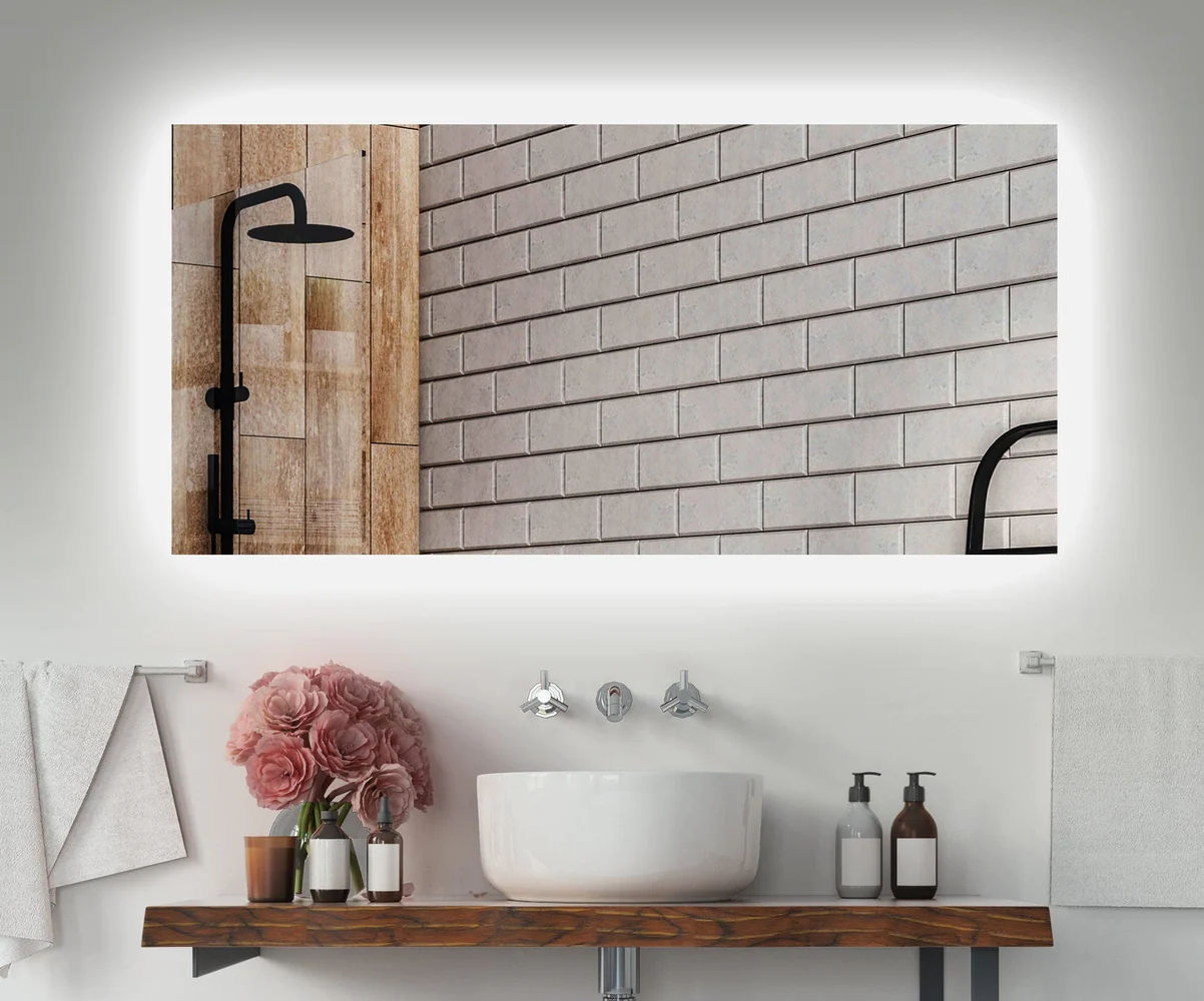 Emma Bathroom Mirror Cool White 80x120cm