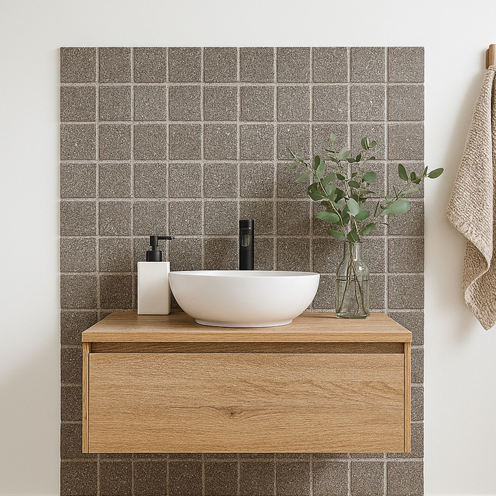Earthstone Fossil Grey 97x97 - Box of 98 Covers 0.98m²)