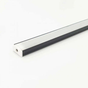 Surface Mounted LED Profile Black 2m
