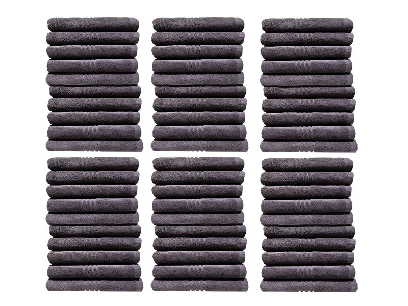 Bunty's Hotel Collection 600GSM 50x90cms Hand Towels - 60 Pc Pack - Pavement