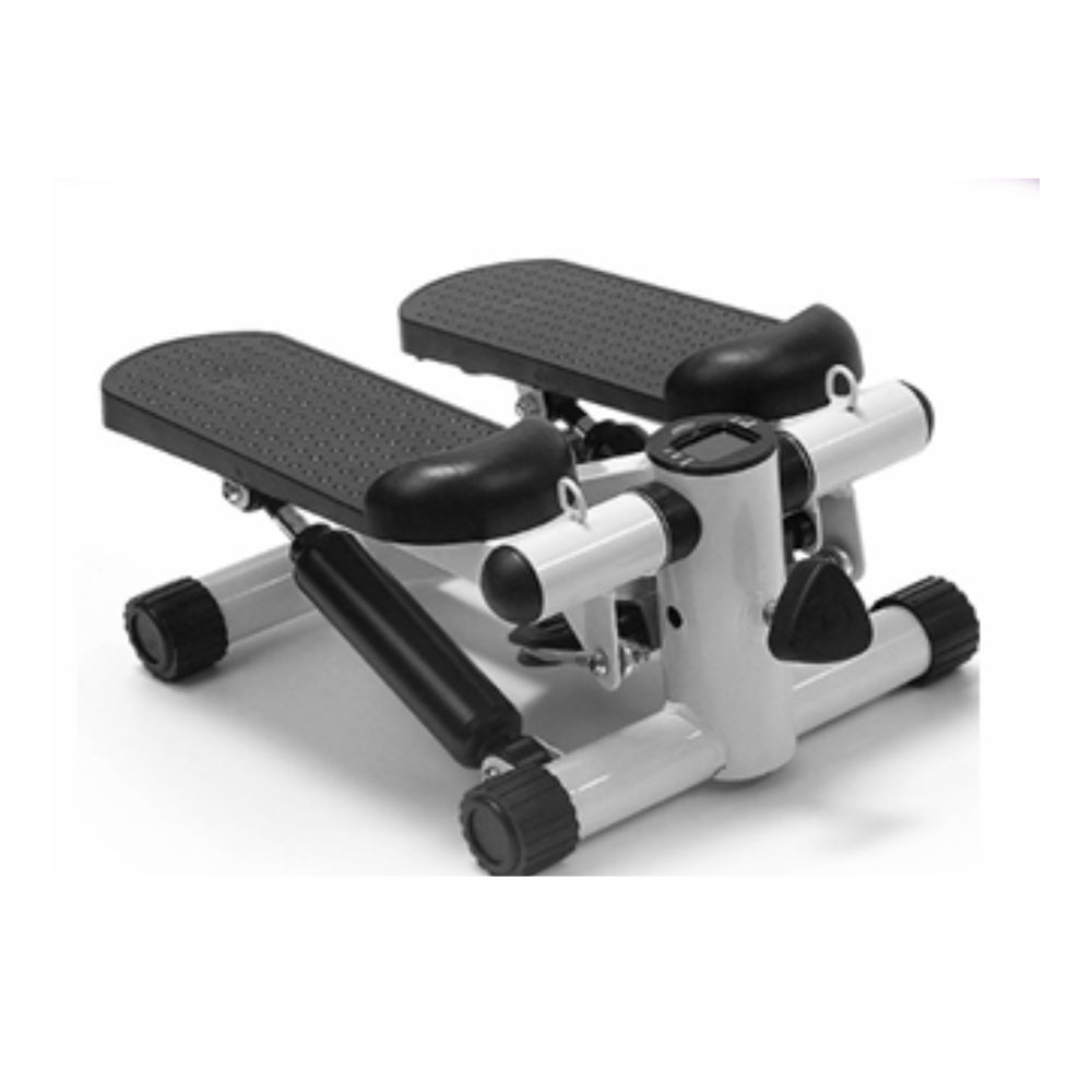 Fitness Exercise Stepper bike with resistance bands-White and Black