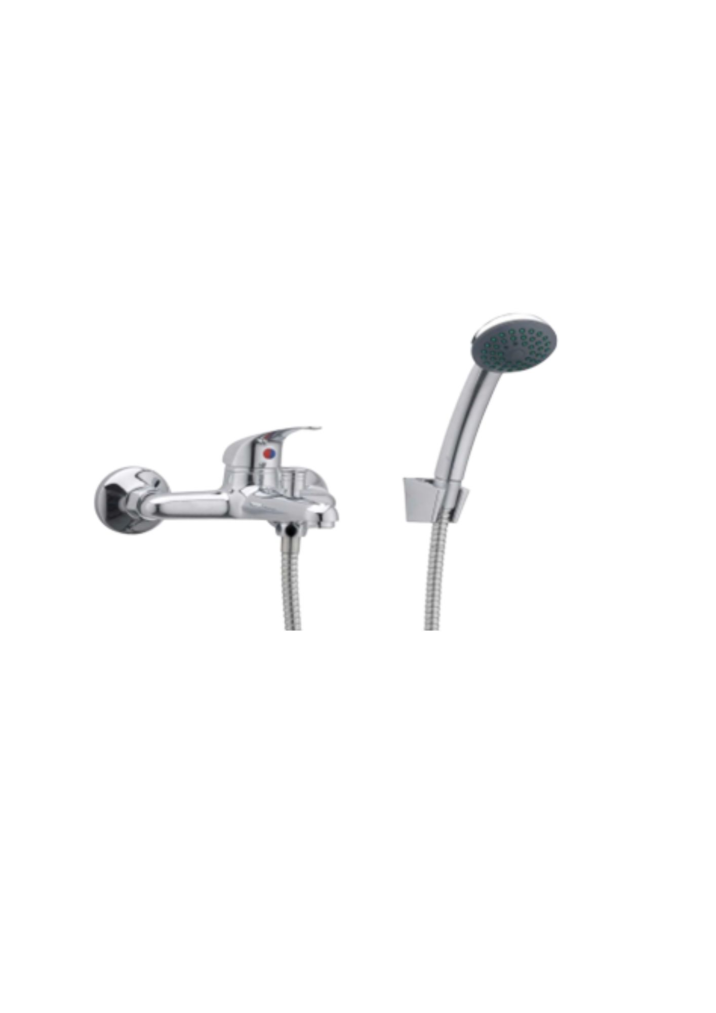 BATH MIXER WITH HAND SHOWER - CHROME