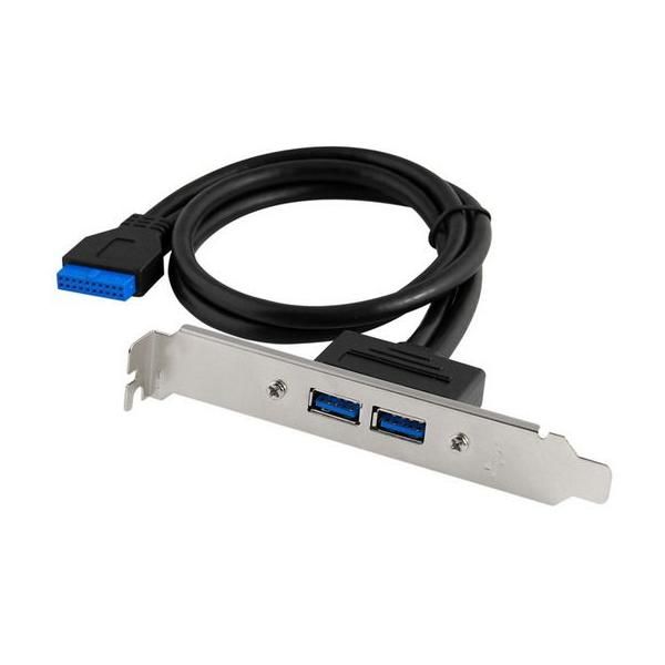 Mecer 20 Pin 2-Port Bracket Usb 3.0 Cable