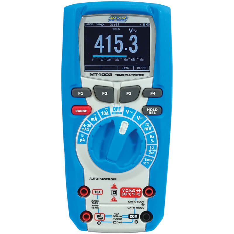 1000V AC/DC True RMS Multimeter (MT1003) - Major Tech