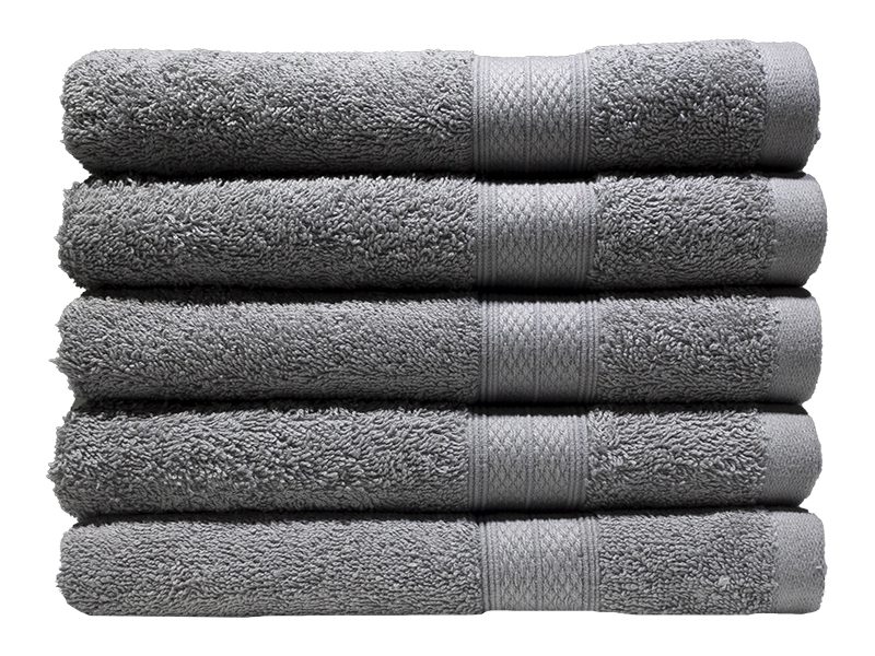 Bunty's Plush 450GSM 50x90cms Hand Towels-05 Pc Pack-High Rise