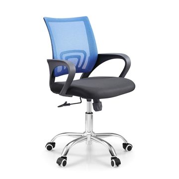Everfurn Swift Ergonomic Lumbar Support Mid Back Office Chair -Blue