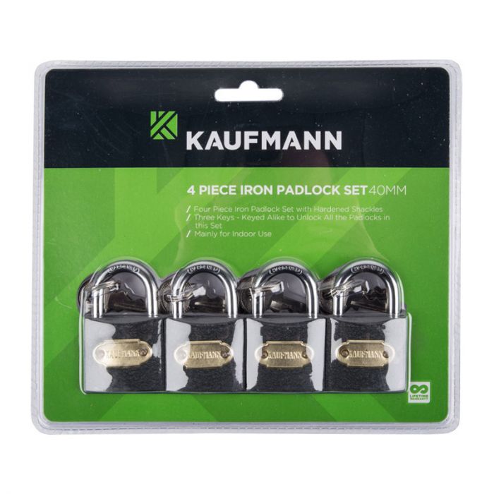 Kaufmann - 4 Piece 30mm Steel Lock Set