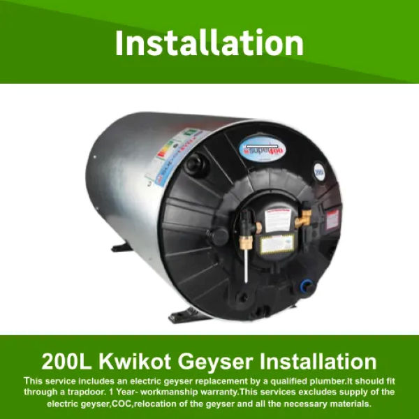 200L Kwikot Geyser Installation by Juspropa
